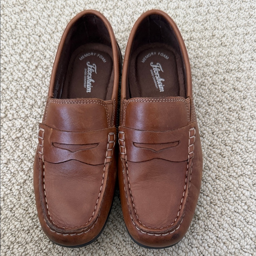 Florsheim Kids Brown Leather Loafers